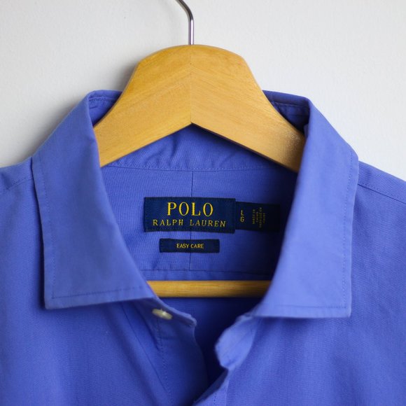 Polo Ralph Lauren Blue Button Up Dress Shirt - Picture 4 of 4